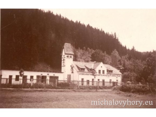 Opravený Schartelův mlýn - Hanikova elektrárna u Čiperky