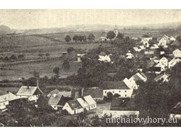 Pohled na Michalovy Hory ze začátku století