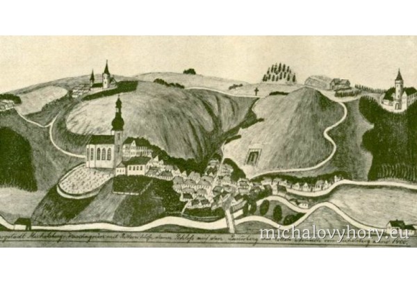 Německý romantický pohled na Michalovy Hory