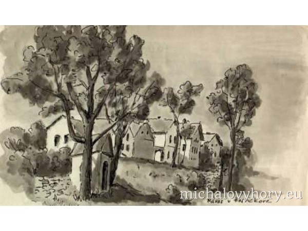 Rybník na návsi v Hostíčkově - viděl jsem tam zlaté rybky!