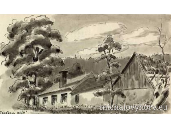 Tabákový mlýn - dodnes hezký, stojí na úpatí Lazurového vrchu